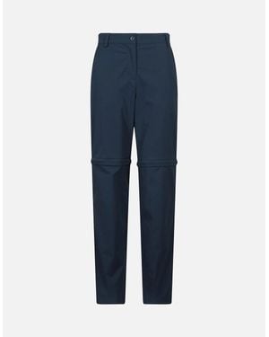 Mountain Warehouse Ladies Delta Stretch Zip-Off Trousers - Blue