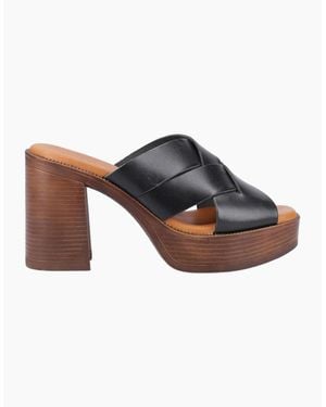 Hush Puppies Gigi Leather Sandals - Blue