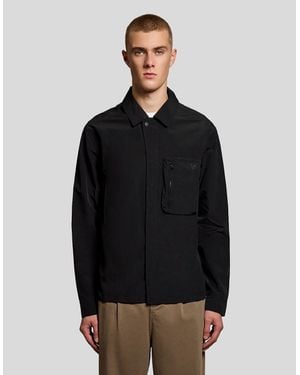Lyle & Scott Lightweight Utility Pocket Overshirt - Black