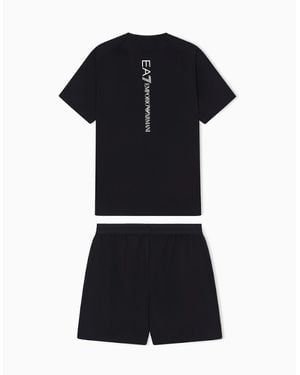 EA7 Train Core Performance T-Shirt & Shorts Set – - Black