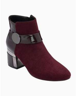 Lotus Kirsty Ankle Boots - Red