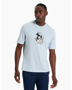 Ben Sherman Drummer Target Short Sleeve T-Shirt - White