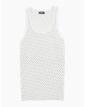 DSquared² Mini Logo Tank Top - White