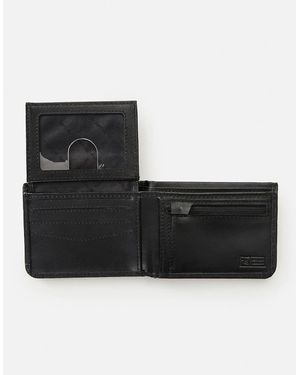 Rip Curl Rip Curl Phaze Icon All Day Bi-Fold Card Noted Coin Wallet - Black