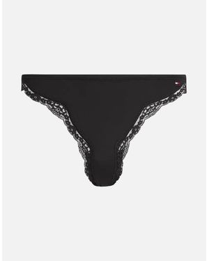 Tommy Hilfiger Th Micro Lace Brief - Black
