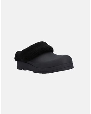 HUNTER Play Shearling Insulated Clog - Black