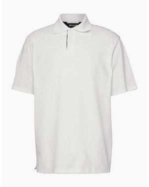 Just Cavalli Cotton Shoulder Print Polo Shirt - White