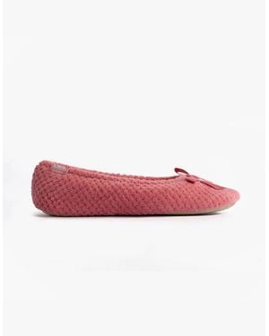 Totes Popcorn Ballet Ballerina Slippers Bright - Pink