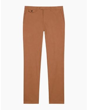 Ted Baker Haydae Textured Tan Chino Trousers - Brown