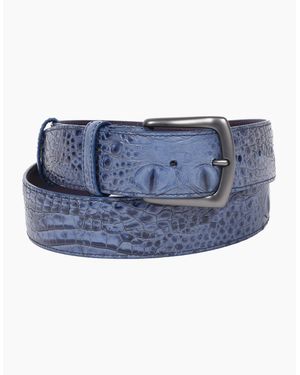 Elliot Rhodes Coco Jenny Leather Belt Denim - Blue