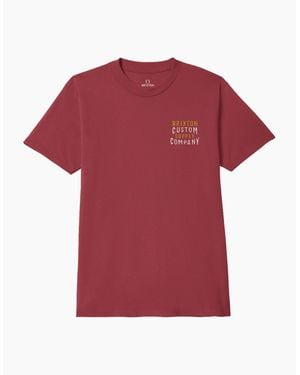Brixton Wheaton Short Sleeve T-Shirt - Red