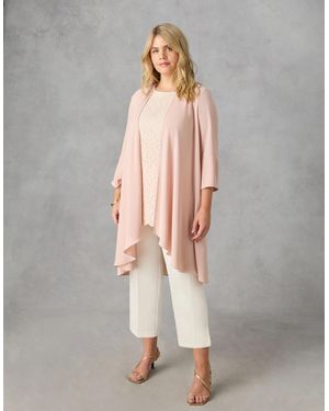 Live Unlimited London Blush Waterfall Jacket - Grey