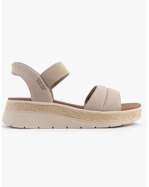 Skechers Bobs Sun Ray Sandals Taupe - Metallic