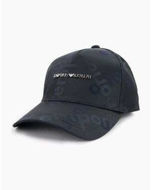 Emporio Armani Metal Logo Cloche Cap 00020 - Blue