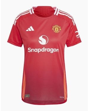 adidas Manchester United Authentic Home Shirt 2024 2025 - Red