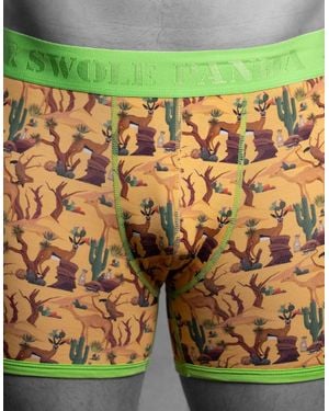 Swole Panda Savannah Bamboo Boxer Brief - Green