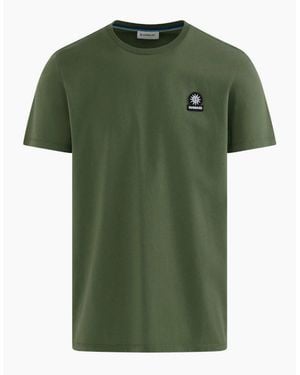 Sandbanks Mercerised Badge T-Shirt A1-26 - Green