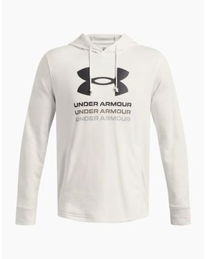 Under Armour Rival Terry Graphic Hood - White