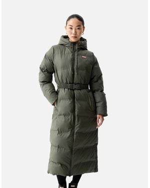 HUNTER Hutchison Sonic Long Puffer Jacket Puffer Jackets - Green