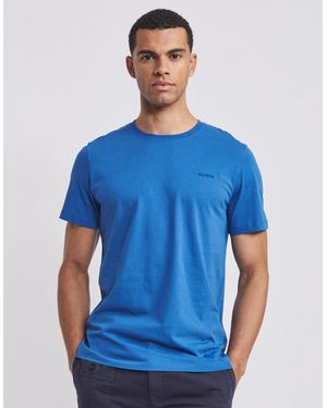 aubi Appledore Crew Neck T-Shirt - Blue