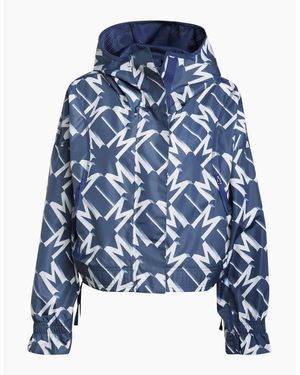 adidas Mufc Cropped Relaxed Fit Athletic Top - Blue