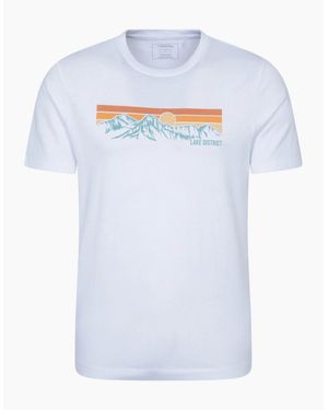 Mountain Warehouse Lake District Mountain T-Shirt - White
