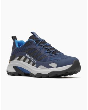 Merrell Moab Speed 2 Gtx Nylon Night Hiking Shoes - Blue