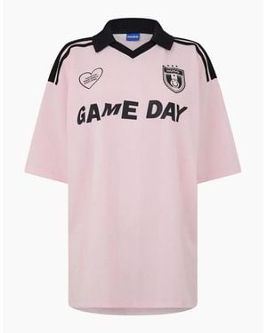 BOSS Dila B Game Day Football Shirt - Pink