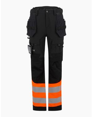 Regatta High-Vis Holster Pocket Work Trousers - Black