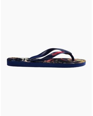 Havaianas Super Graphic Print Flip Flop Sandals - Blue