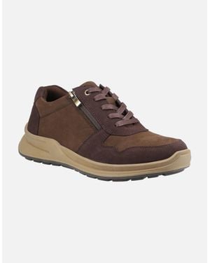 Hush Puppies Alexander Leather Lace-Up Shoes - Brown