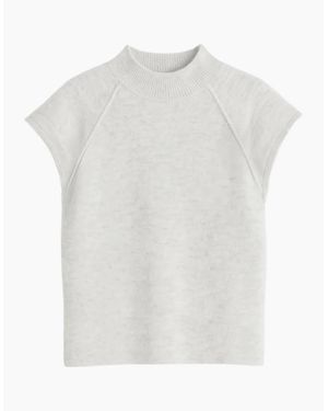 Ro&zo Turtleneck Knit Top With Wool And Alpaca - White