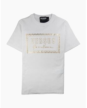 Versus Versace Versus 90's Foil Logo T-Shirt - White