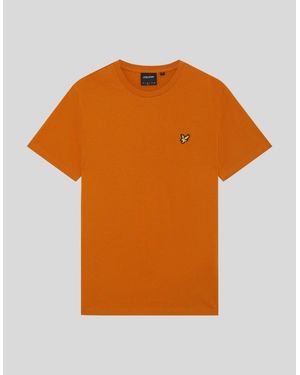Lyle & Scott Cotton Crew Neck T-Shirt - Orange