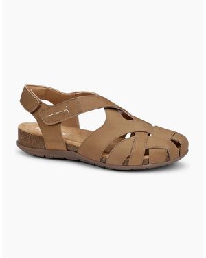 Hotter Carpa Wide Fit Sandals - Brown