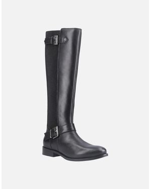 Hush Puppies Daphne Leather Boots - Black
