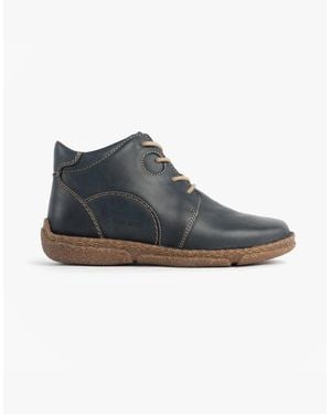 Josef Seibel Neele 46 Ladies Lace Up Ankle Boots Ocean - Blue