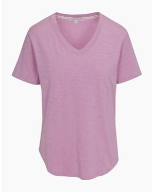 Pj Salvage Salvage Short Sleeved Shirt - Purple