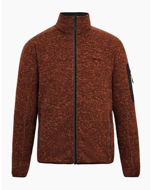 Regatta Newhill Marl Full Zip Fleece Jacket - Brown