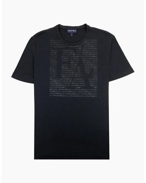 Emporio Armani Giro/C Logo T Shirt Aug17 - Black