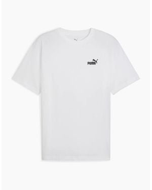 PUMA Relaxed Small No.1 Logo T Shirt - White