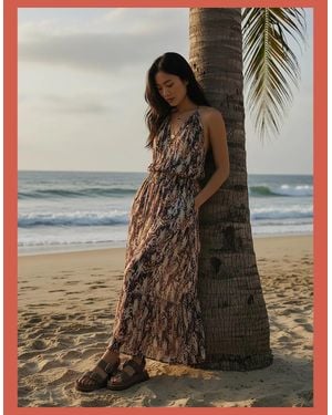 Nooki Design Freda Printed Maxi Dress - Green