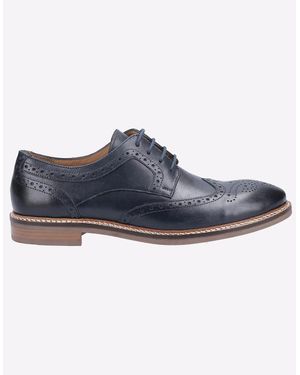 Hush Puppies Bryson Memory Foam Brouge Shoes - Blue