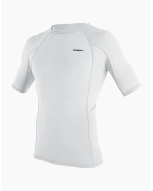 O'neill Sportswear Basic Skins Short Sleeve Rash Guard - White