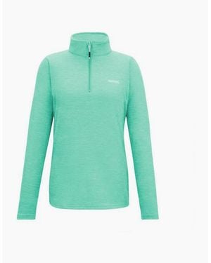 Regatta Ladies Sweetheart Quarter Zip Fleece Top - Green