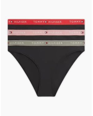 Tommy Hilfiger 3-Pack Th Cotton Bikini Briefs, With//Sage - Grey