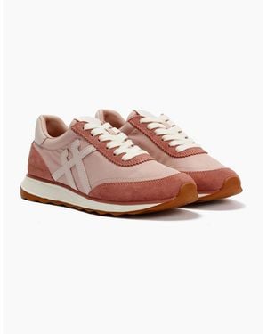 Fitflop Retro-Q X Pantone Suede Trainers - Pink