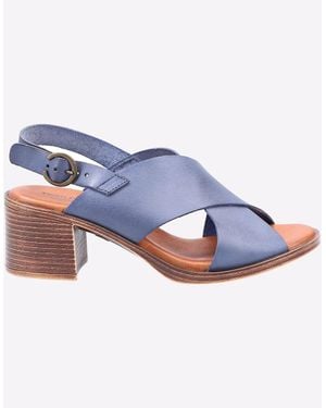 Hush Puppies Gabrielle Leather Sandals - Blue