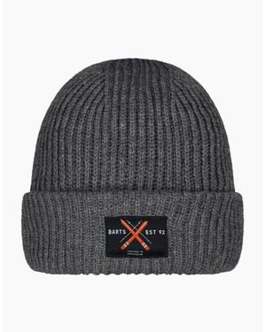 Barts Luuke Cuffed Knitted Fleece Lined Beanie - Grey