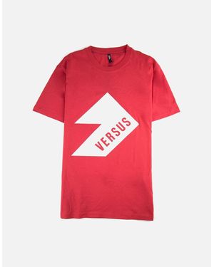 Versus Versace Versus Printed Logo T Shirt - Pink